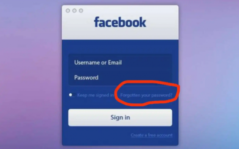 facebook密码错误被锁定