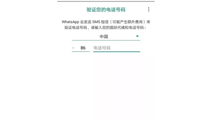 WhatsApp无法收到短信验证码