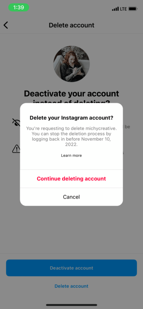 如何删除 Instagram 帐户（简单方法）